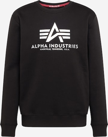 Sweat-shirt ALPHA INDUSTRIES en noir : devant