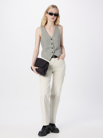 Regular Pantalon cargo Tally Weijl en beige