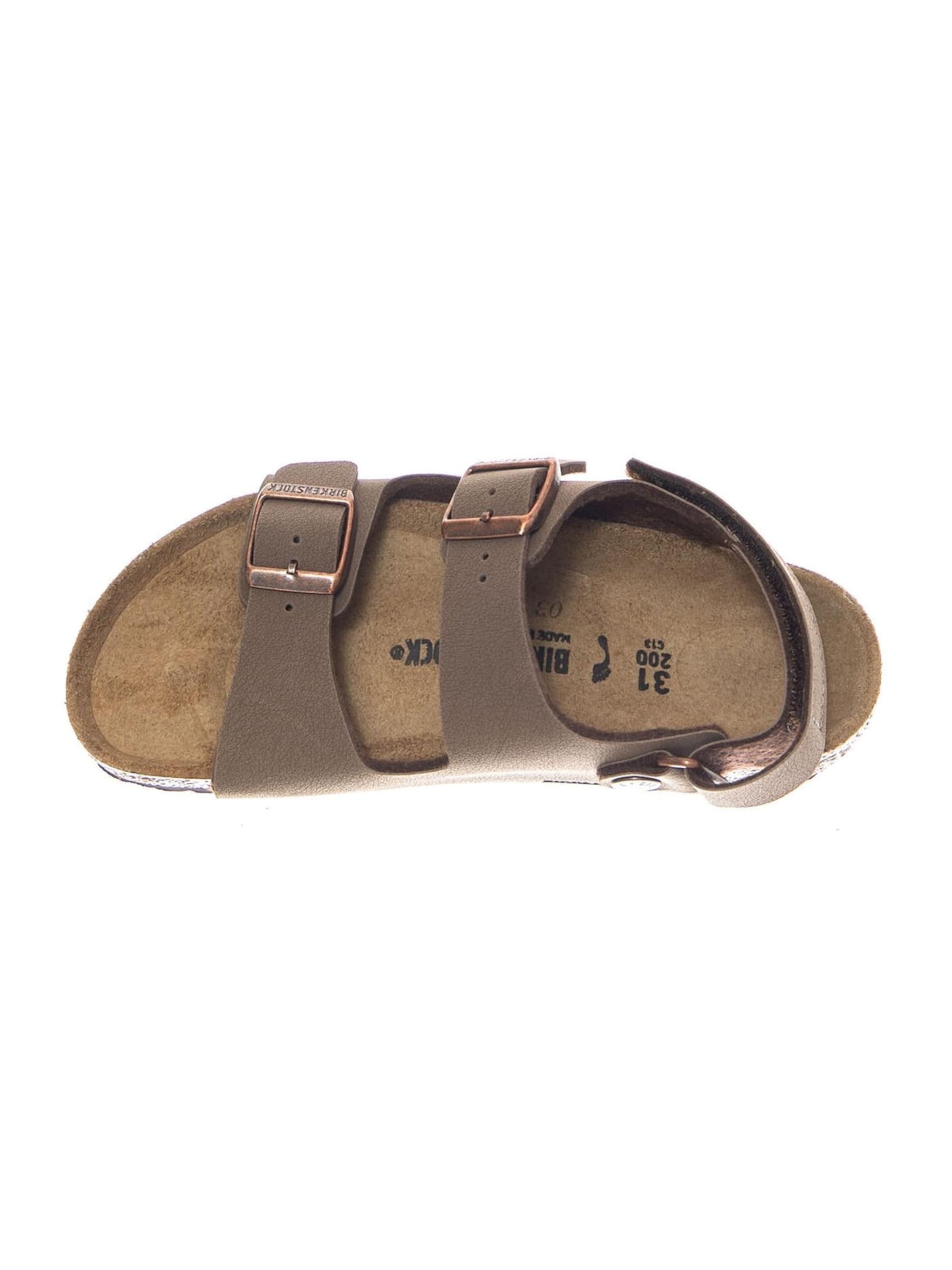 Sandalo 'Milano HL Kids Birkibuc Narrow Fit Mocca' di BIRKENSTOCK in marrone