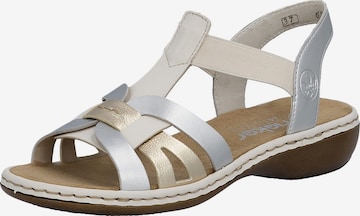 Rieker - Sandalias en gris: frente