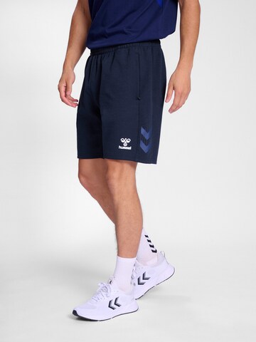 Regular Pantalon de sport Hummel en bleu : devant