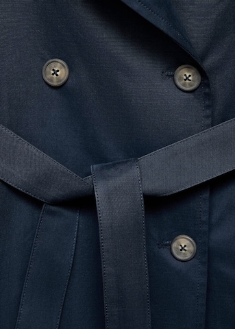 MANGO TEEN Between-Seasons Coat in Blue