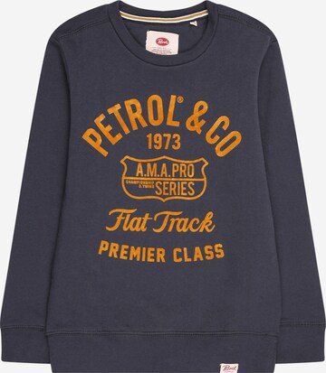 Petrol Industries Sweatshirt in Blue: front