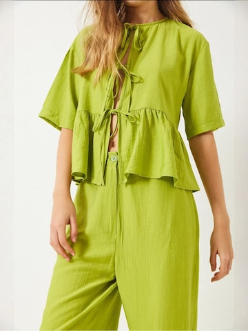 Bianco Lucci - Calças de fato em verde