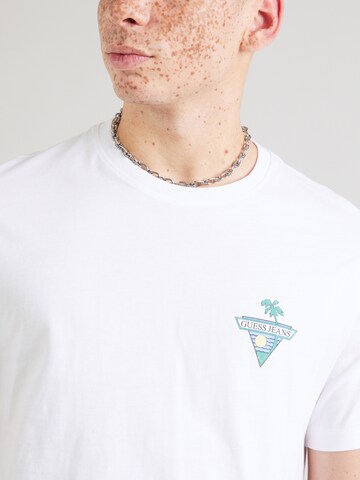 T-Shirt GUESS JEANS en blanc