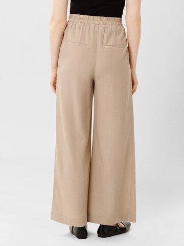 Les Lunes Wide leg Broek 'GEORGIA ' in Beige