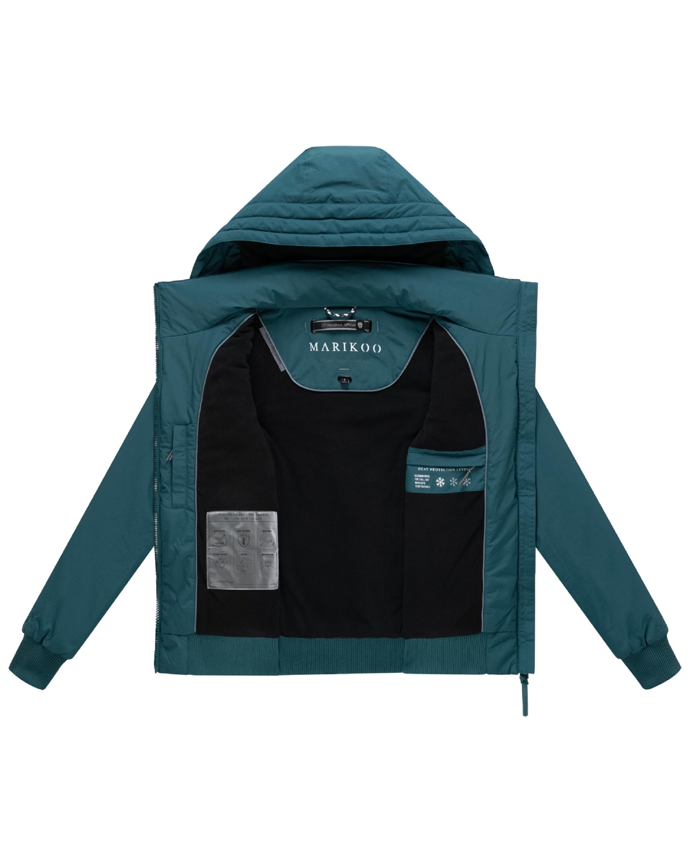 MARIKOO Winterjas 'Mooni 16' in Groen