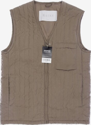 RAINS Vest in XS in Beige: front