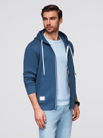 Sweat-shirt Ombre en bleu : devant
