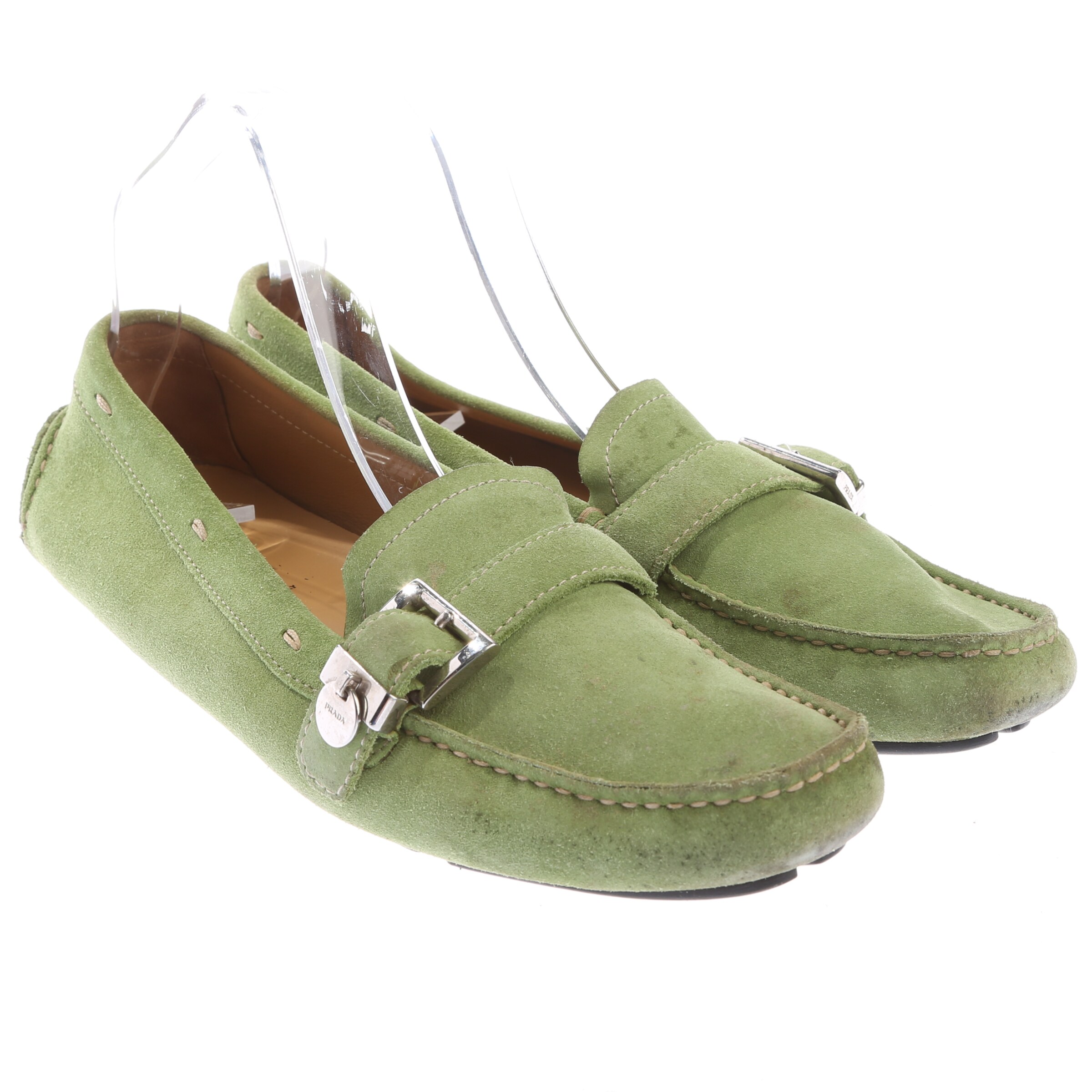 PRADA Halbschuhe 40 in Grün: Vorderseite