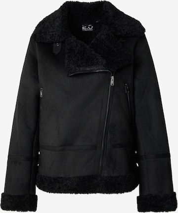 Mauritius Välikausitakki '2Wyulli' värissä musta: etupuoli