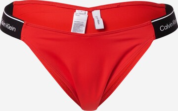 Calvin Klein Swimwear Regular Bikinibroek 'META LEGACY' in Rood: voorkant