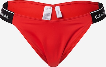 Calvin Klein Swimwear Regular Bikinibroek 'META LEGACY' in Rood: voorkant
