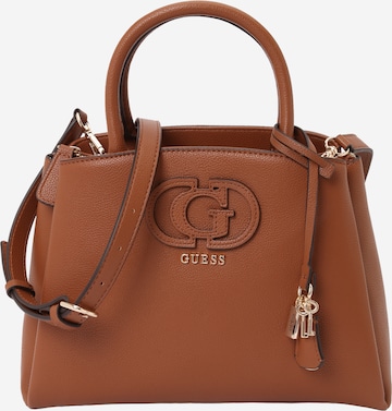 GUESS Дамска чанта 'Isola 3' в кафяво: отпред