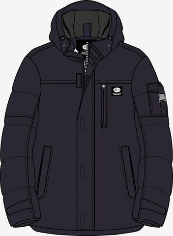 Petrol Industries Winter Jacket in Black: front