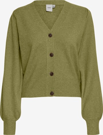 ICHI Knit Cardigan 'Kate' in Green: front