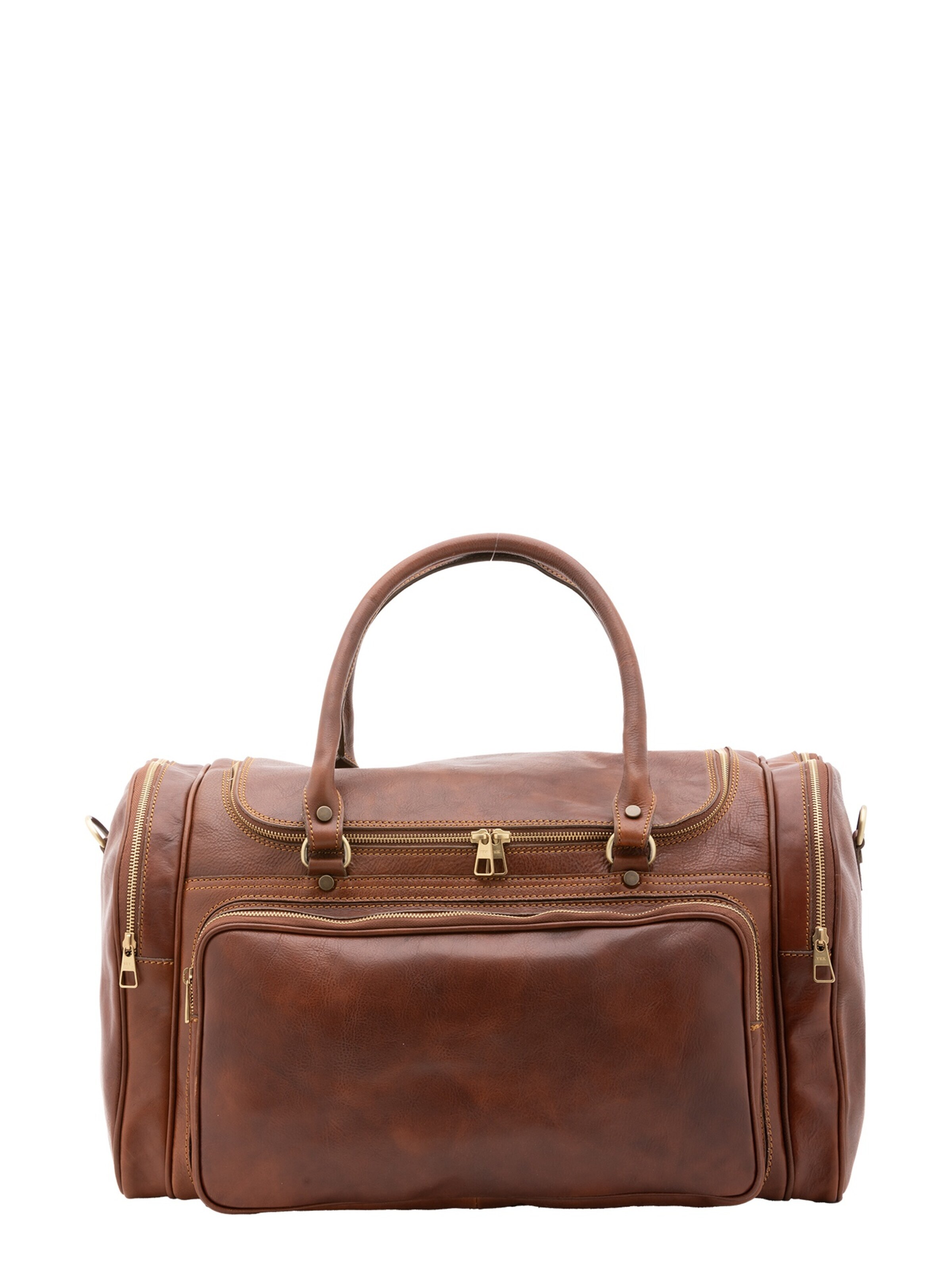 Borsa da viaggio 'Borsa da Viaggio Pelle Vera Alessia Firenze 52x37x29 cm Tracolla Rimovibile' di Chiara Ferretti in marrone: frontale