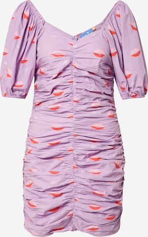 Robe Crās en violet : devant