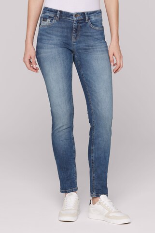 Soccx Slim fit Jeans in Blue: front