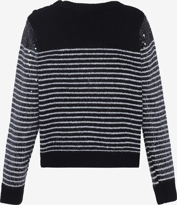 Pullover di faina in nero