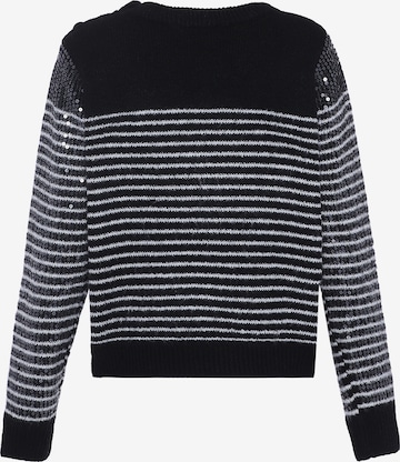 Pullover di faina in nero