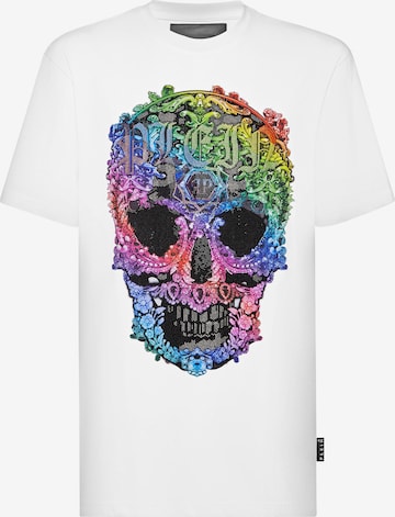 Philipp Plein - Camiseta 'Skull' en blanco: frente