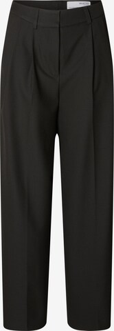 Loosefit Pantalon à pince 'JENNY' SELECTED FEMME en noir : devant