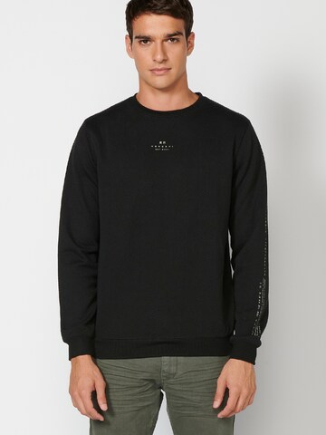 KOROSHI Sweatshirt in Black: front