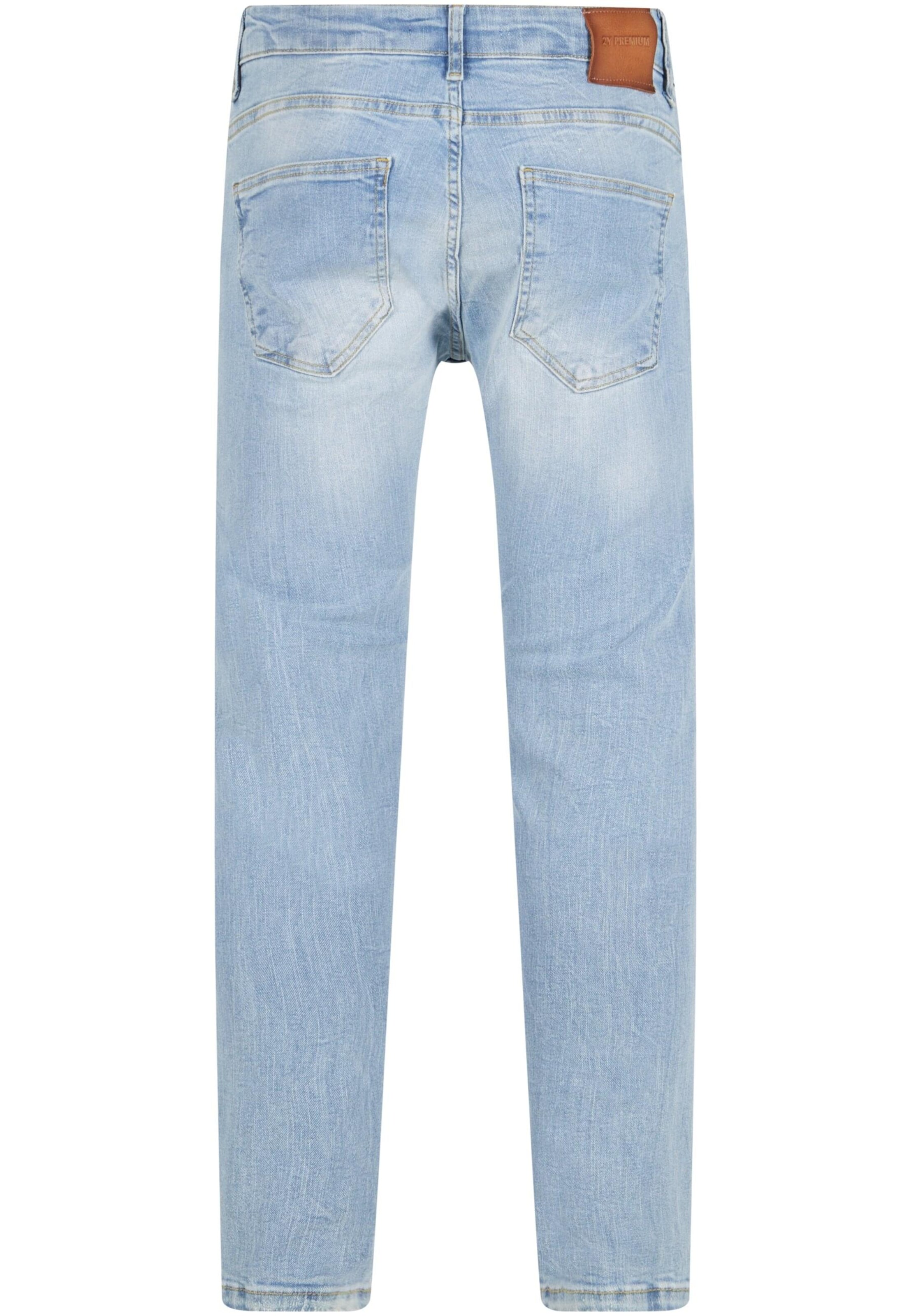 2Y Premium Slimfit Jeans in Blauw