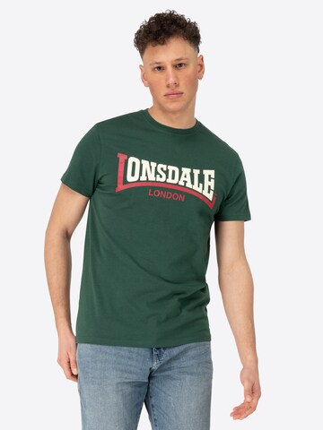 LONSDALE Bluser & t-shirts 'Two Tone' i grøn: forside