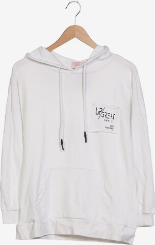 Cartoon Sweatshirt & Zip-Up Hoodie in XL in White: front