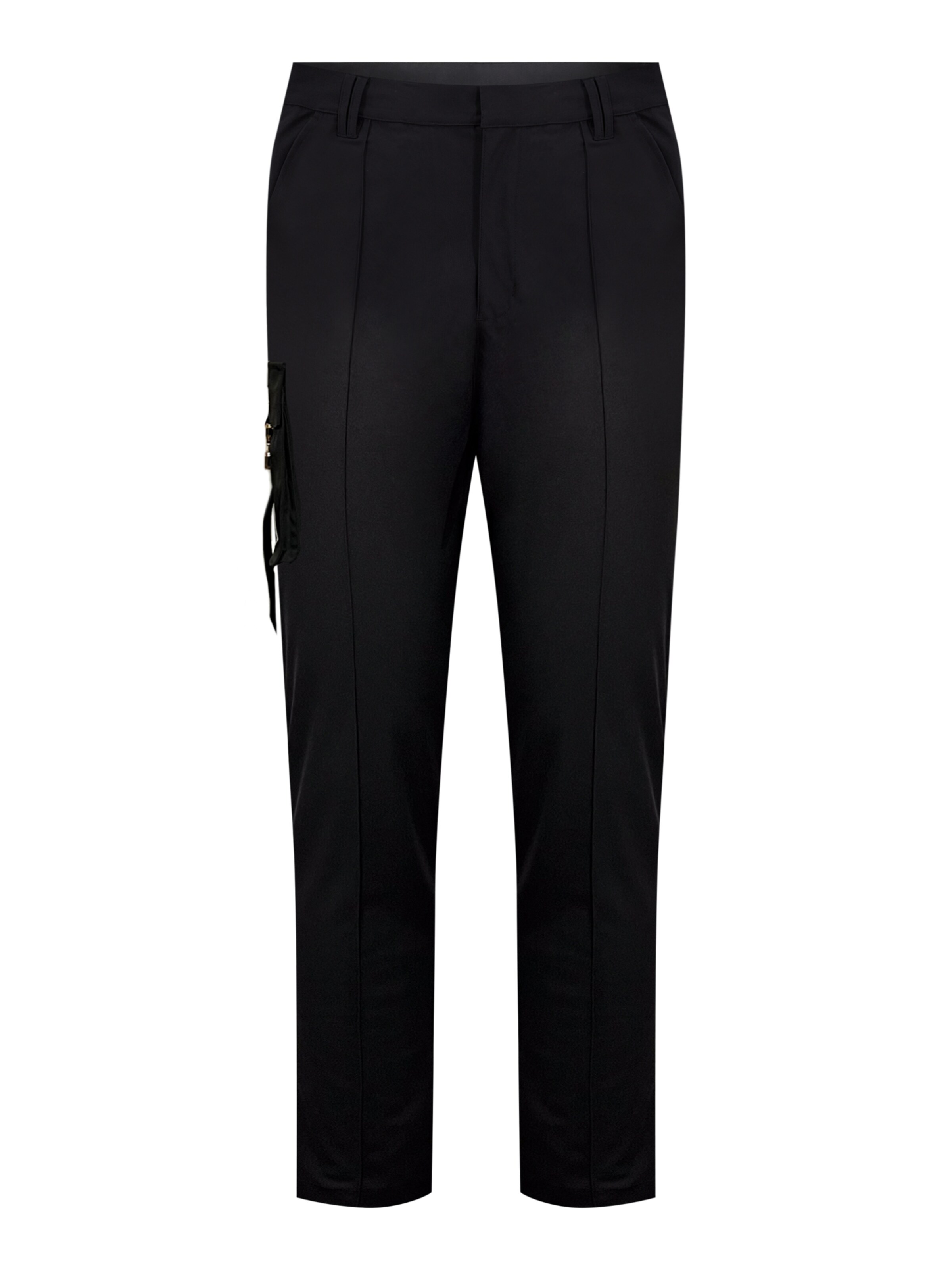 SikSilk Loose fit Cargo trousers in Black: front