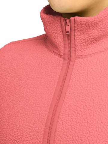 JACK WOLFSKIN Fleecejacke 'Lite Curl Full-Zip'‌‌‌‌‌‌ in Orange