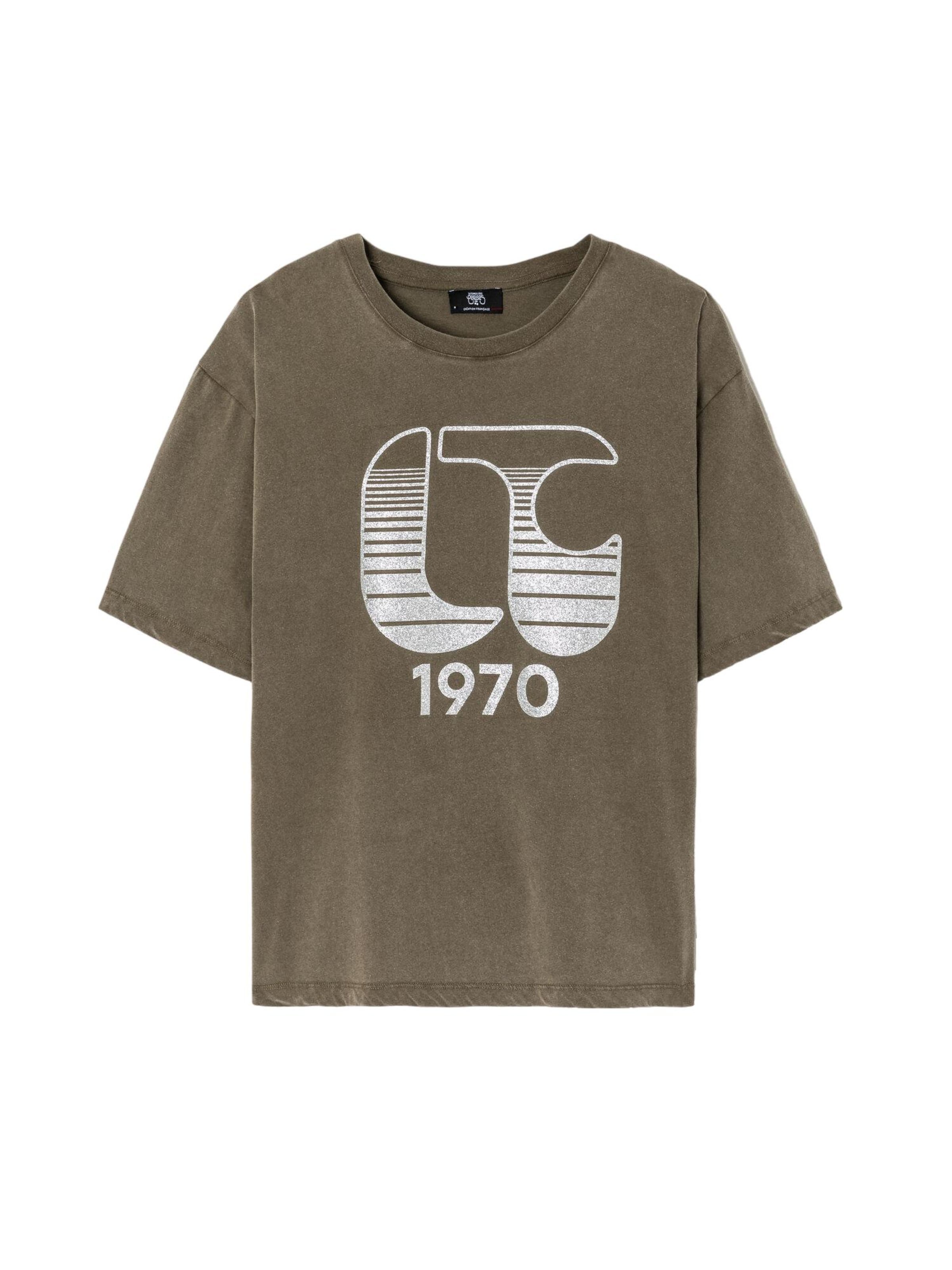 Le Temps Des Cerises Shirt 'LYNETTE' in Groen: voorkant