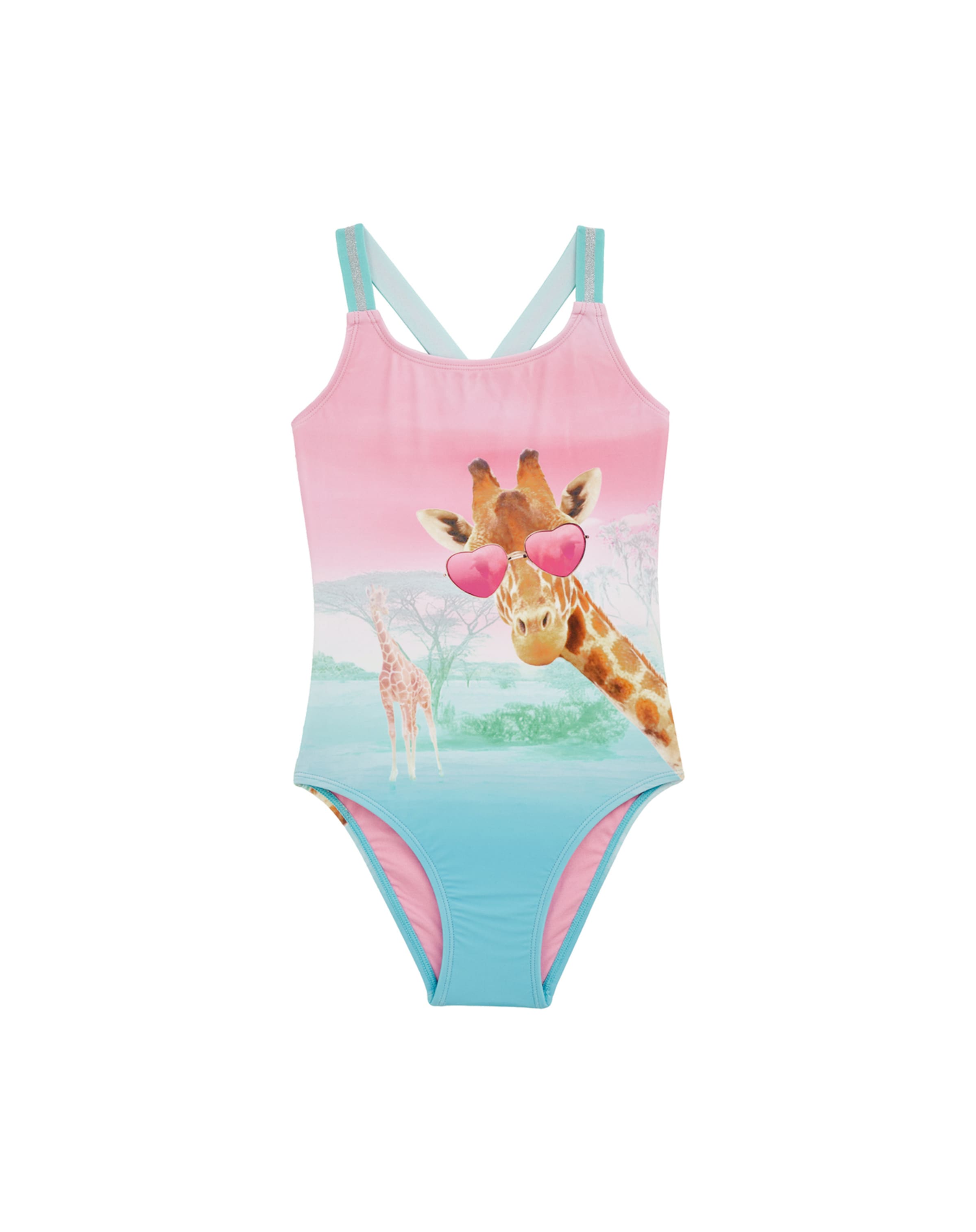 WE Fashion Бански костюм в розово: отпред