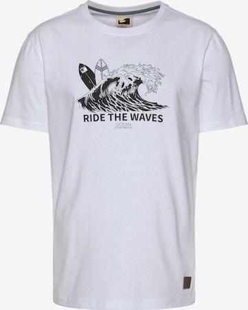 OCEAN SPORTSWEAR Performance Shirt in White: front