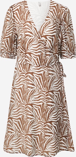 PULZ Jeans Kleid 'PZBERETHE' in braun / weiß, Produktansicht