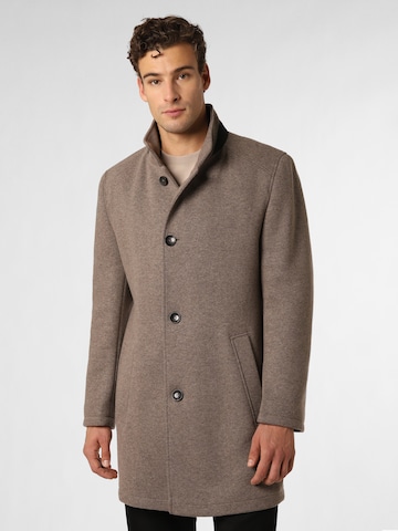 bugatti Between-Seasons Coat in Grey: front