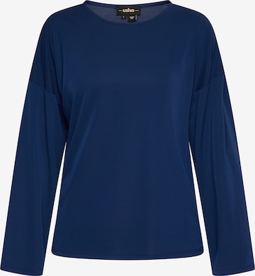 usha BLACK LABEL Blouse in Blauw: voorkant