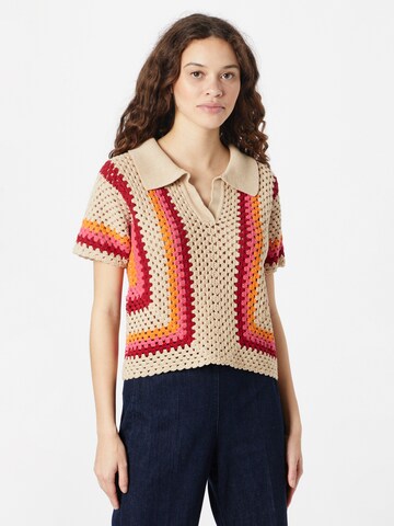 Pull-over 'PERISOL' Suncoo en beige : devant