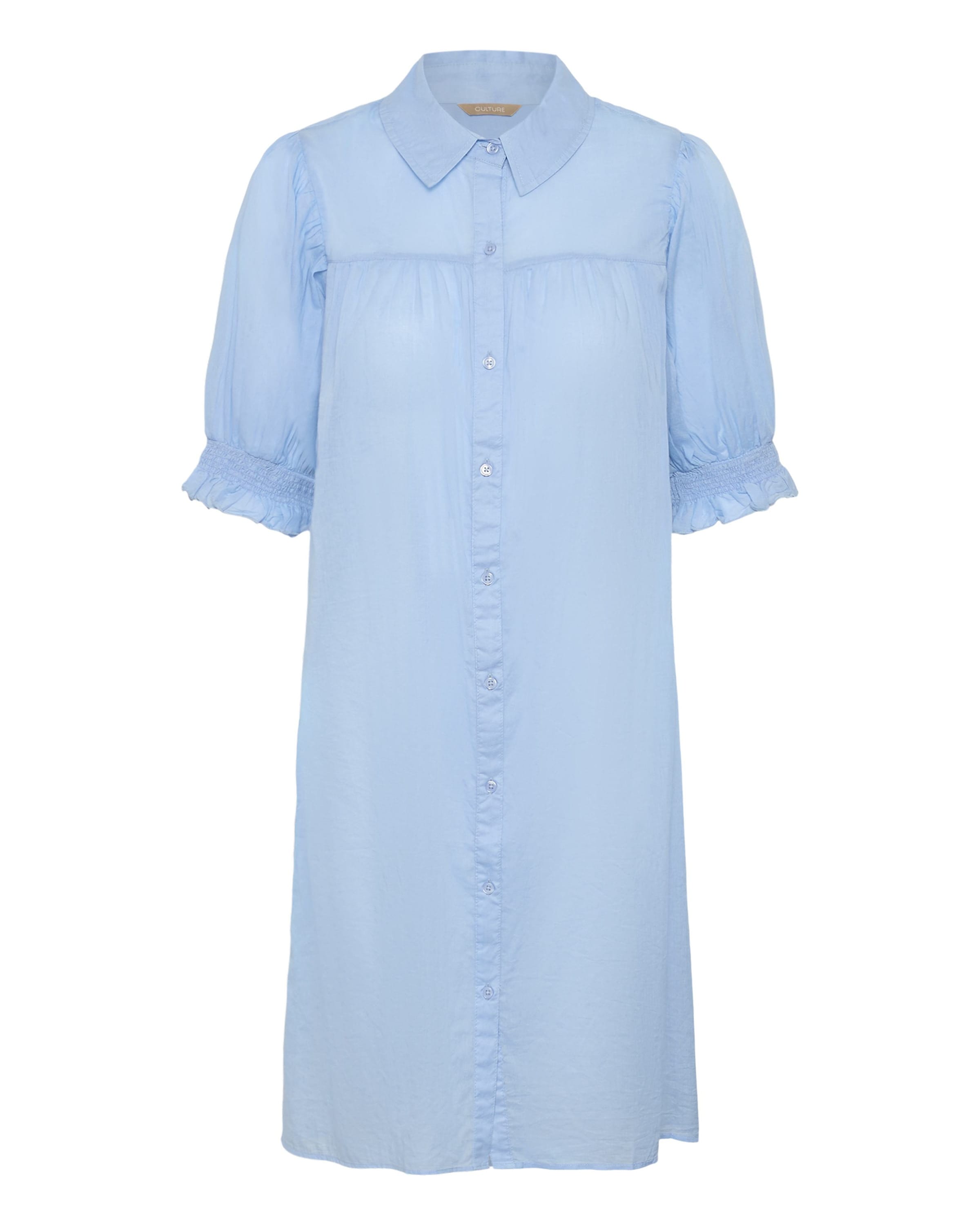 CULTURE - Vestidos camiseiros 'CUMusso' em azul: frente