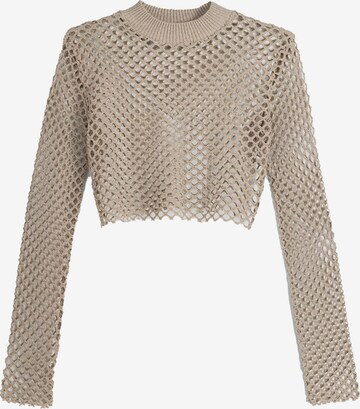 Bershka Shirt in Beige: voorkant