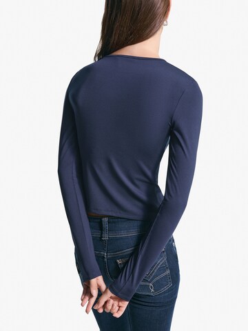 Bershka Shirt in Blue