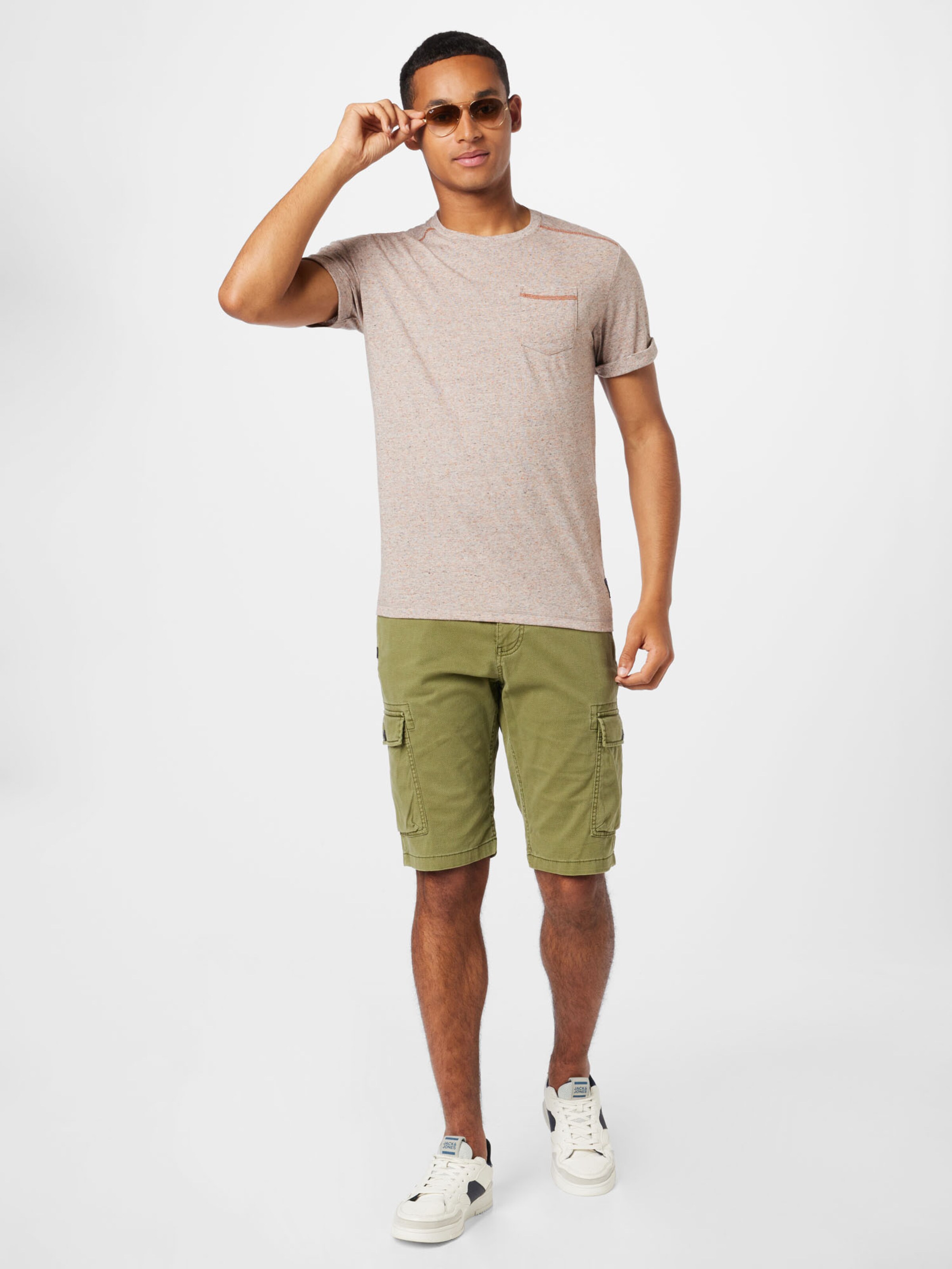 Männer Große Größen TOM TAILOR T-Shirt in Camel, Beigemeliert - LG37299 Männer Große Größen TOM TAILOR T-Shirt in Camel, Beigemeliert - LG37299