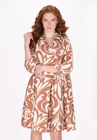 DreiMaster Klassik Shirt dress in Beige: front