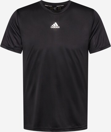 ADIDAS SPORTSWEAR Funkční tričko 'Aeroready Hiit Back 3-Stripes' – černá: přední strana