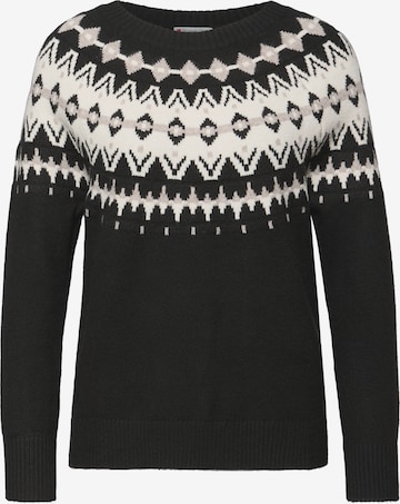 STREET ONE Pullover in Schwarz: Vorderseite