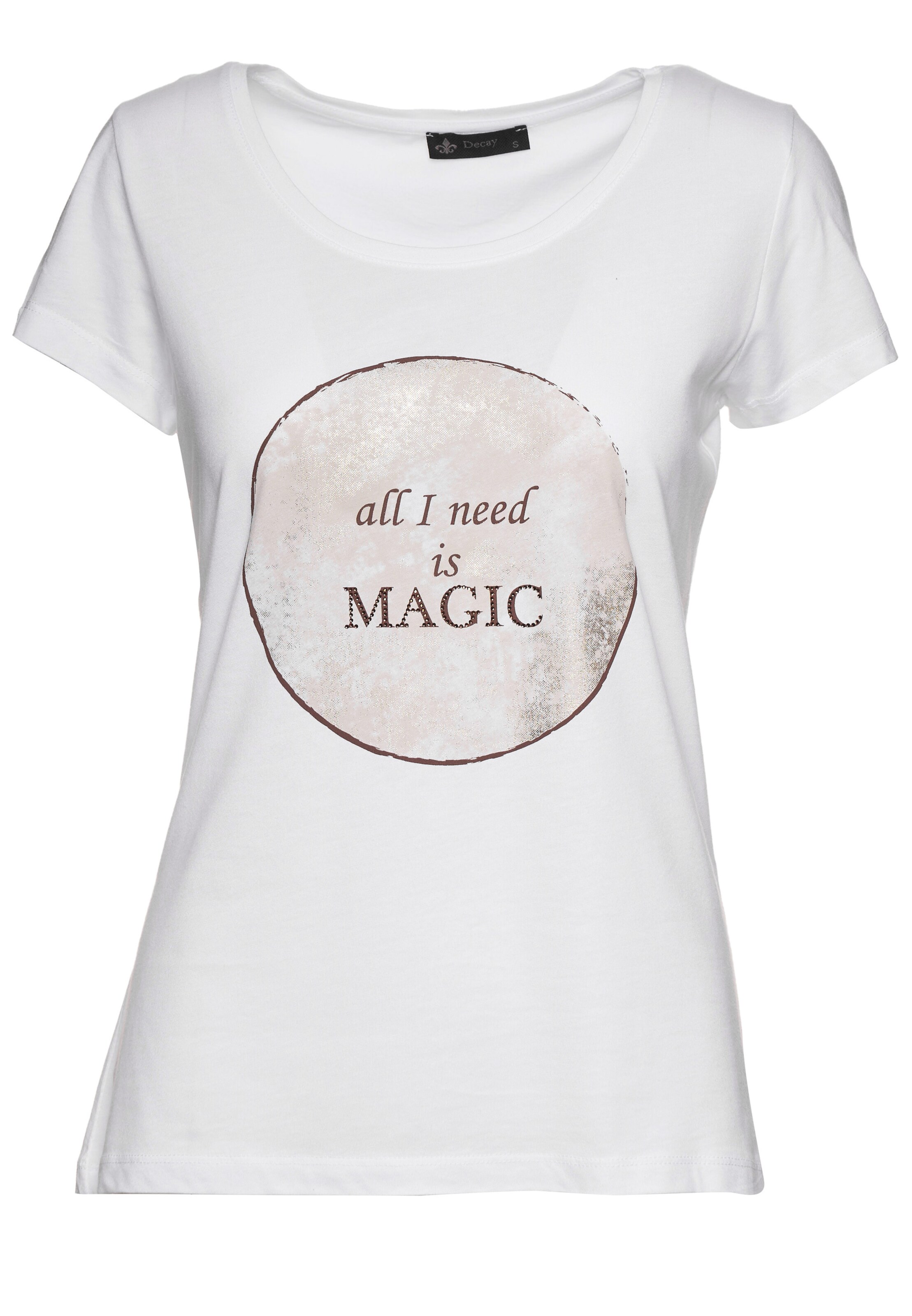 Frauen Shirts & Tops Decay T-Shirt 'Magic' in Weiß - ML57309