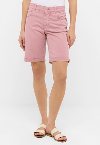 Coupe slim Pantalon Angels en rose : devant
