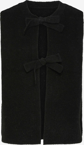 Cardigan 'PCSilly' PIECES en noir : devant